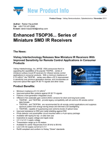 Enhanced TSOP36... Series of Miniature SMD IR Receivers
