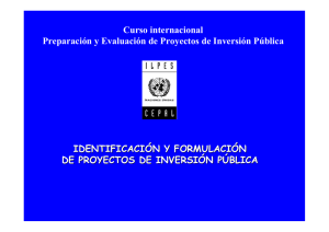 Curso internacional Preparación y Evaluación de Proyectos de