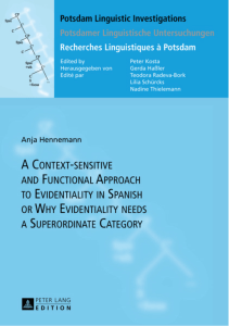 A Context-sensitive and Functional Approach to Evidentiality in
