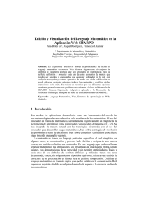 Edición y Visualización del Lenguaje Matemático - CEUR