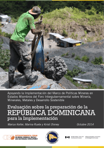 Supporting Implementation of the Mining Policy Framework in