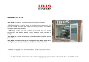 IRIS Realty - Punta del Este IRIS Realty s`occupe de vous et s