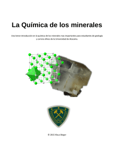 La Química de los minerales - MOODLE