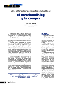 El merchandising y la compra