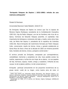 Cronología Enriqueta Vásquez - Universidad Nacional de Colombia