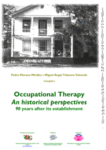 Occupational Therapy An historical perspectives