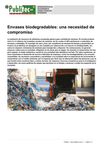 Envases biodegradables: una necesidad de compromiso