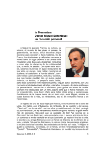 In Memoriam Doctor Miguel Echenique: un recuerdo personal
