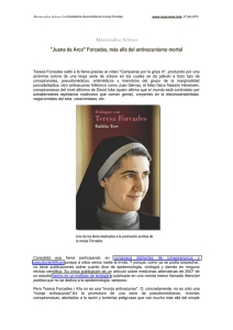 "Juana de Arco" Forcades, más allá del antivacunismo