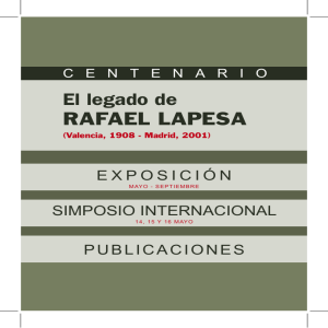 El legado de RAFAEL LAPESA - Biblioteca Valenciana Digital