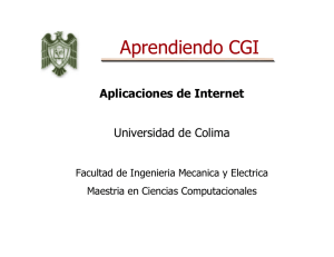 Aprendiendo CGI - Universidad de Colima