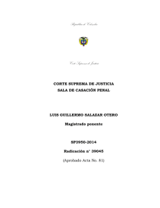 República de Colombia Corte Suprema de Justicia