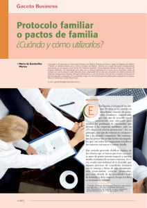 Protocolo familiar o pactos de familia