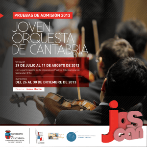 Joven orquesta de Cantabria - Conservatorio Ataulfo Argenta