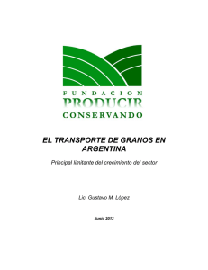 el transporte de granos en argentina