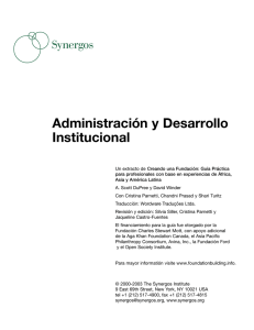 Administración y Desarrollo Institucional