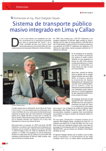 Sistema de transporte público masivo integrado en Lima y Callao