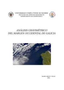 análisis gravimétrico del margen occidental de galicia - E