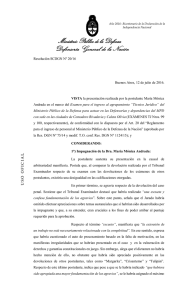 Resolución SCDGN Nº 20/16 - Ministerio Público de la Defensa