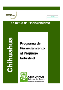 Programa de Financiamiento al Pequeño Industrial