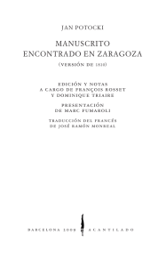 manuscrito encontrado en zaragoza