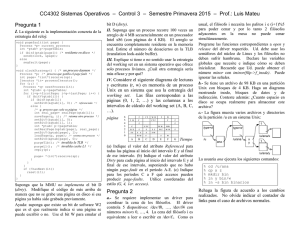 CC4302 Sistemas Operativos – Control 3 – Semestre Primavera