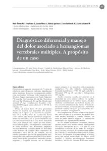 Diagnóstico diferencial y manejo del dolor asociado