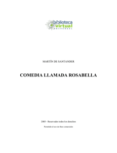 COMEDIA LLAMADA ROSABELLA - Biblioteca Virtual Universal