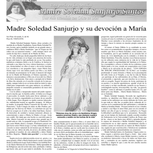Madre Soledad Sanjurjo y su devoción a María