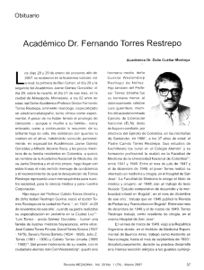 Académico Dr. Fernando Torres Restrepo