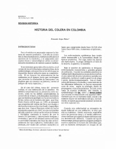 HISTORIA DEL COLERA EN COLOMBIA