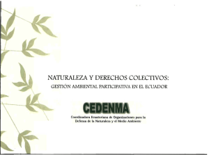 NATURALEZA Y DERECHOS COLECTIVOS: