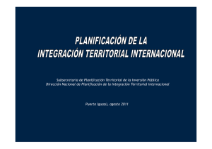 Planificación de la Integración Territorial Internacional