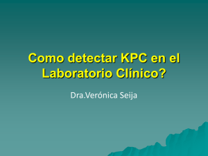 Como detectar KPC en el Laboratorio Clínico?