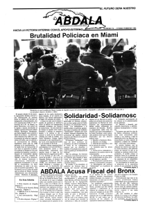 Brutalidad Policiacaen Miami Solidaridad