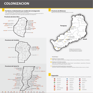 Colonización - Dirección Nacional de Migraciones