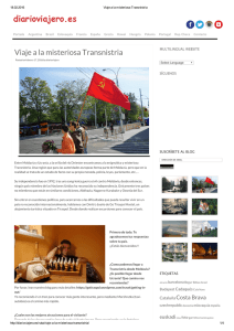 Viaje a la misteriosa Transnistria