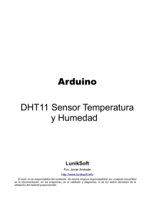 Arduino DHT11 Sensor Temperatura y Humedad