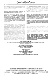 CONTRATO DE EMPRESTITO INTERNO Y DE PIGNORACION DE