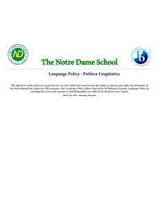 Language Policy - Política Lingüística