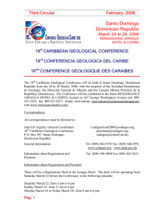 3rd Circular 18th Caribbean Geological Conference v3 - 22-–