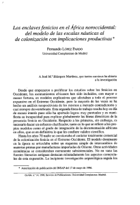 López Pardo, F., 1996. Los enclaves fenicios en el África