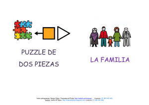 puzzle de dos piezas la familia