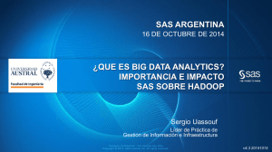 Presentación Big Data – SAS
