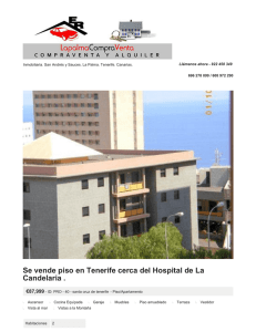 Se vende piso en Tenerife cerca del Hospital de La Candelaria .