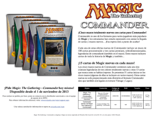 ¡15 cartas de Magic nuevas en cada mazo! ¡Pide Magic: The