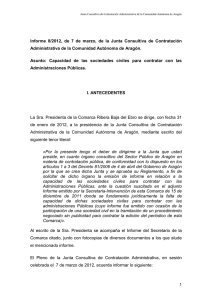 Informe 8/2012 - Gobierno de Aragón