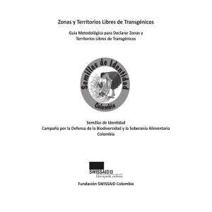 Zonas y Territorios Libres de Transgénicos