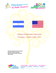 Informe de Relaciones Comerciales Nicaragua – Estados Unidos