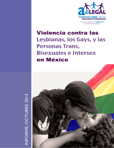 Informe sobre Violencia contra las Lesbianas, los Gays, y